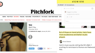 Genius Annotates a Pitchfork Review and Every Music Critic Bursts Into Flames
